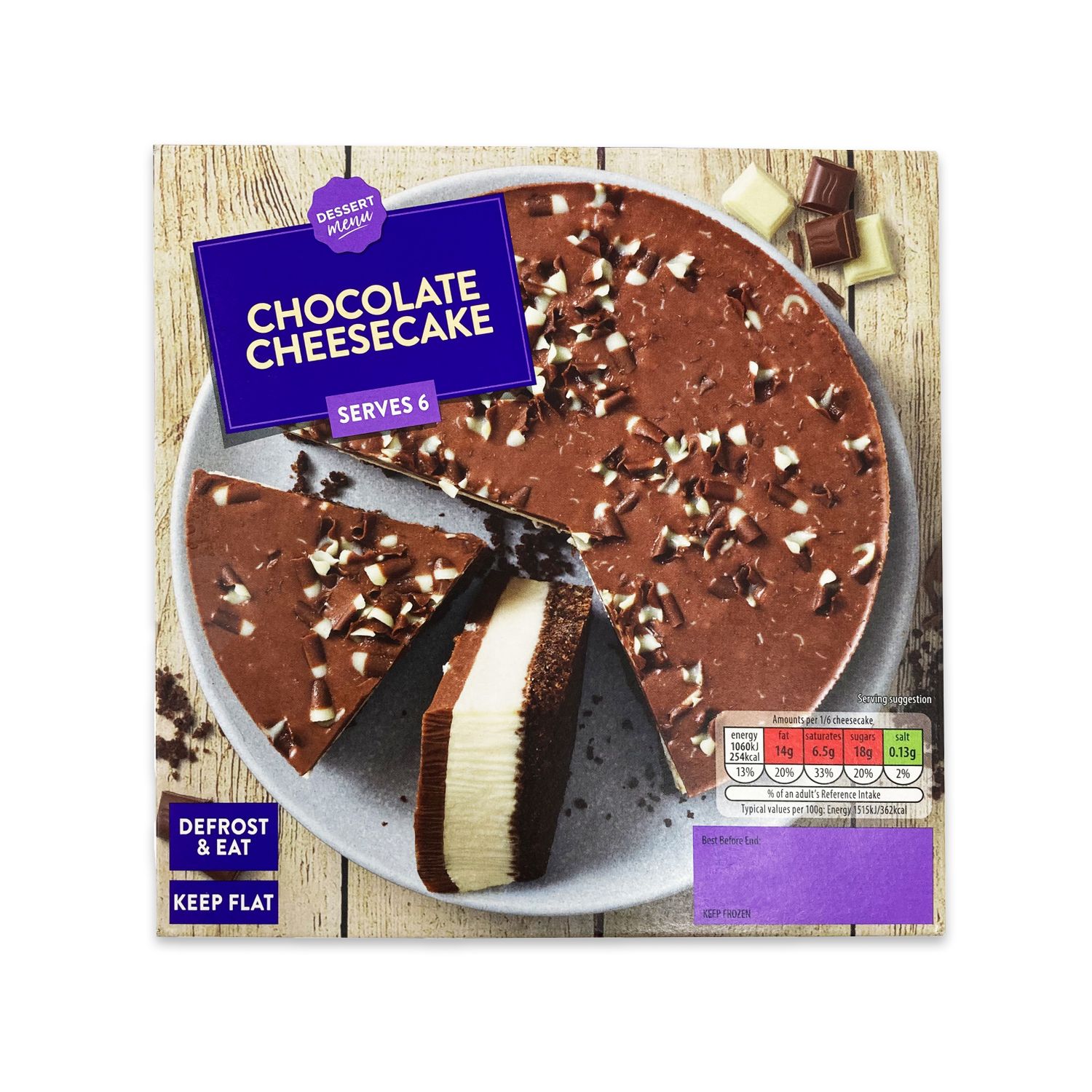 Dessert Menu Chocolate Cheesecake 420g ALDI